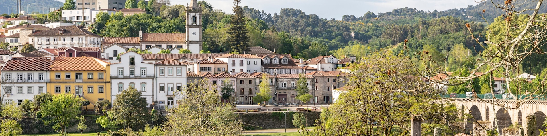 a view of Ponte da Barca, Alto Minho, district of Viana do Castelo, Portugal