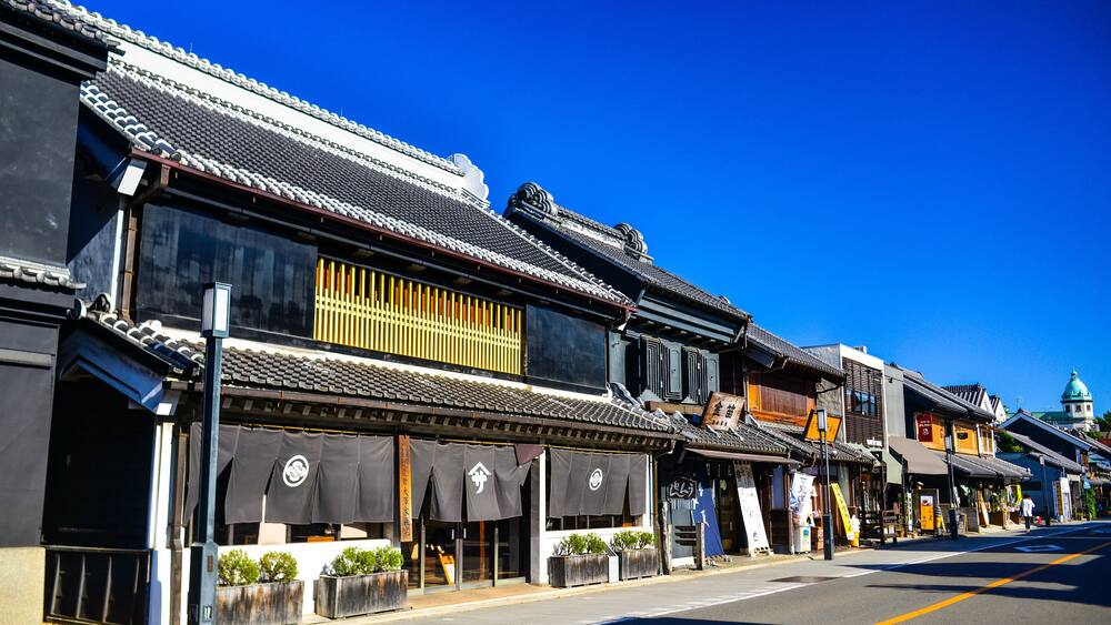 Kawagoe, Japan. 29 Jun 2018 - Candy lane or Kashiya Yokocho in Kawagoe, Saitama