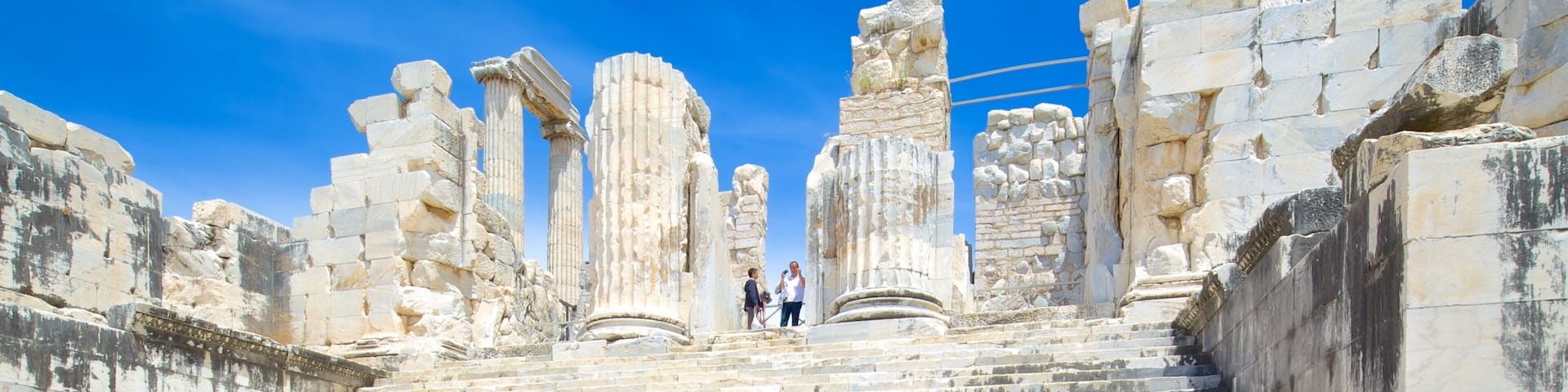 Templo de Apolo y Atenea ofreciendo ruinas de edificios