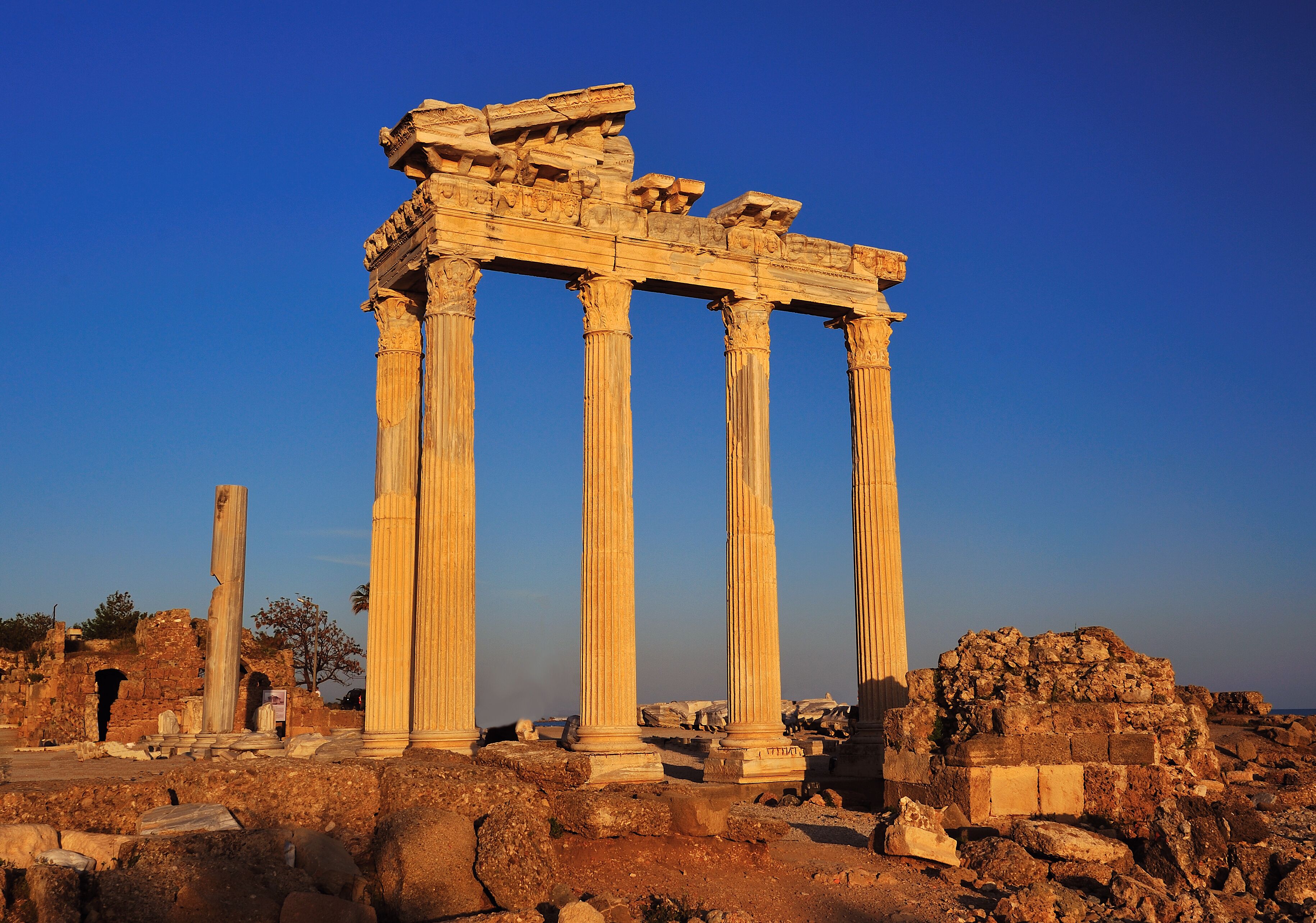 ruins of apollo temple , side, antalya