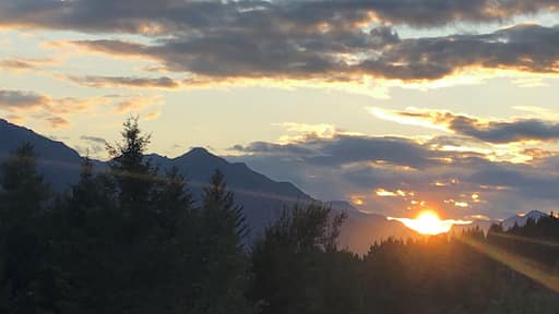 Beautiful evening watching the sun go down.