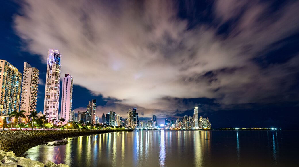 Evening skyline of Panama City
