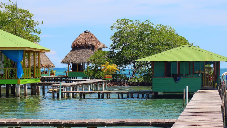 Stilt homes in Bocas del Toro - Panama