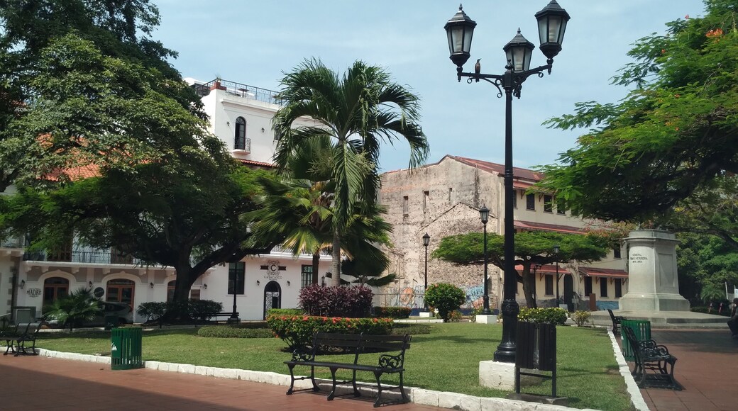 herrera park in the old town in Panama city