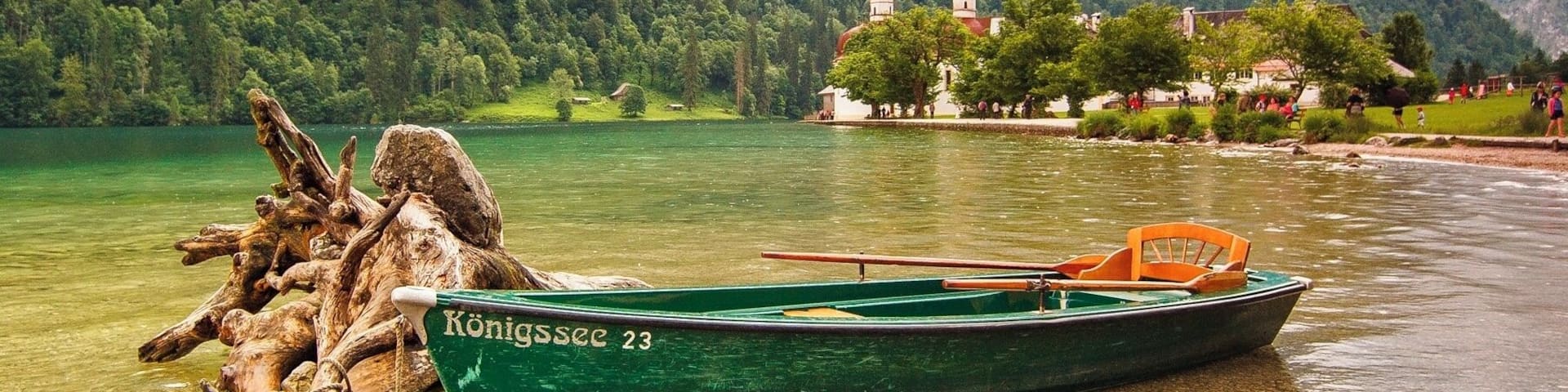 Lake Königssee is a natural lake south of Berchtesgaden in Bavaria and west of Salzburg in Austria. Königssee is the third deepest lake in Germany. It is also known as the cleanest lake in Germany. Only electric-powered (or man-powered) boats are permitted on the lake.
St. Bartholomä is a pilgrimage church located on a peninsula on Lake Königssee. St. Bartholomä can only be reached by boat or via hiking trails through the surrounding mountains.
#Green