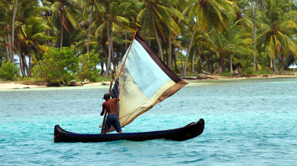 A Kuna Yala man headed out to fish. If you have ever dreamed of spending a night or two on a small, private island, check out Kuna Yala. If you don't like roughing it a little bit, this might not be for you. There are cabins with flushing toilets but no electricity and the shower water is rather cool. Great place to get away from crowds and unplug though.
#islands #peaceful
#Adventure
#water
#ocean
#boat
#trovember