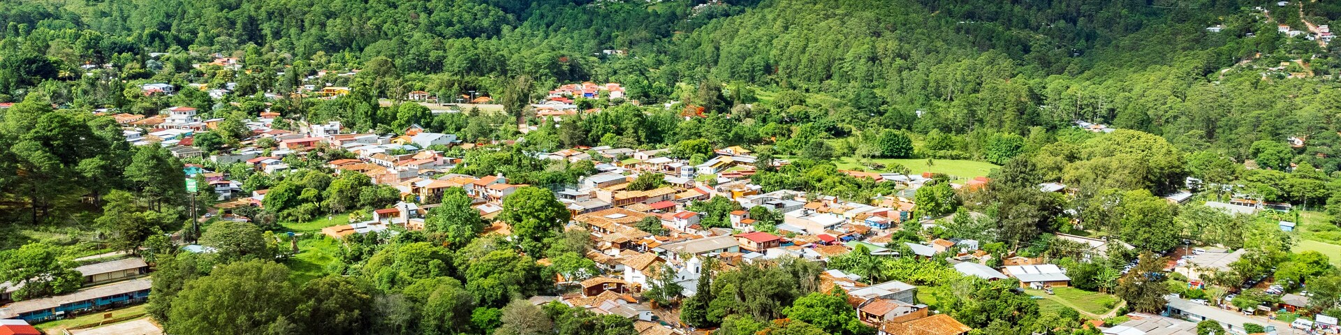 Aerial View of Valle de Angeles, Honduras
