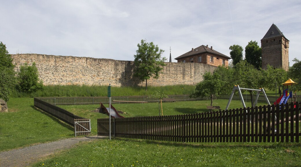 Obertor - City Wall in Ortenberg, Hesse, Germany
