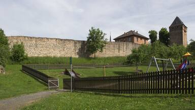Obertor - City Wall in Ortenberg, Hesse, Germany