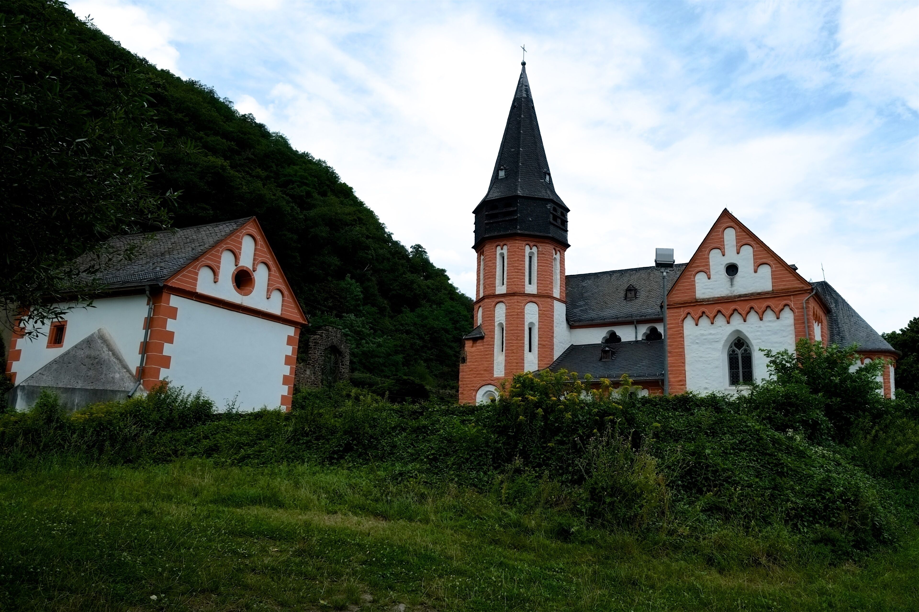 The Clemenskapelle near Trechtingshausen is a late Romanesque church building on the Middle Rhine. Since 2002 the Clemenskapelle has been part of the UNESCO World Heritage Upper Middle Rhine Valley.