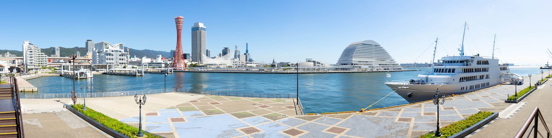 Panorama of Landmark tower in Kobe, Japan