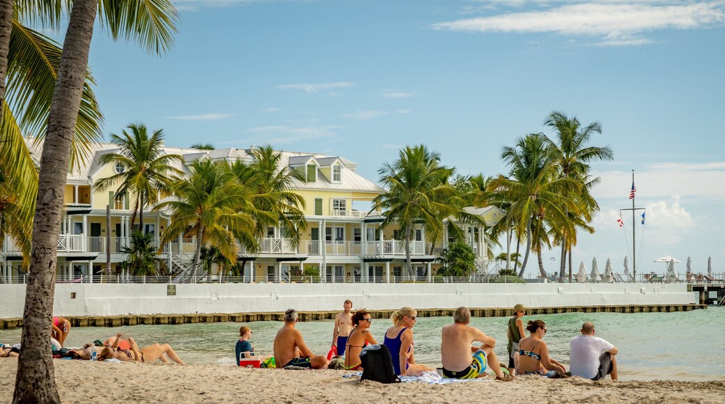 South Beach featuring a sandy beach and general coastal views as well as a small group of people