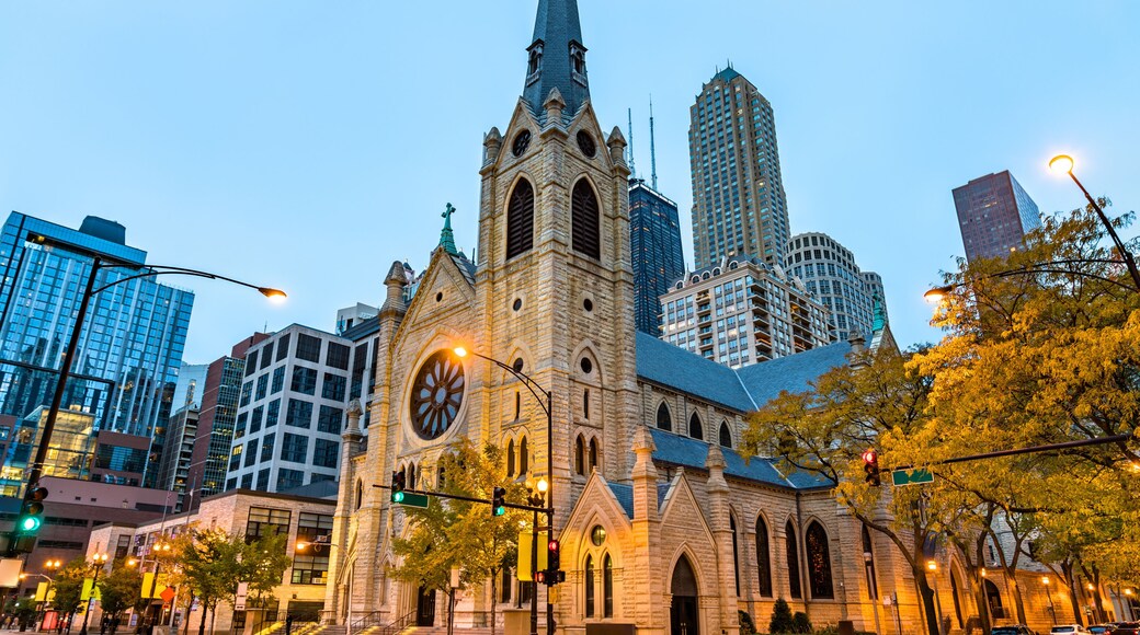 Holy Name Cathedral in Chicago, USA