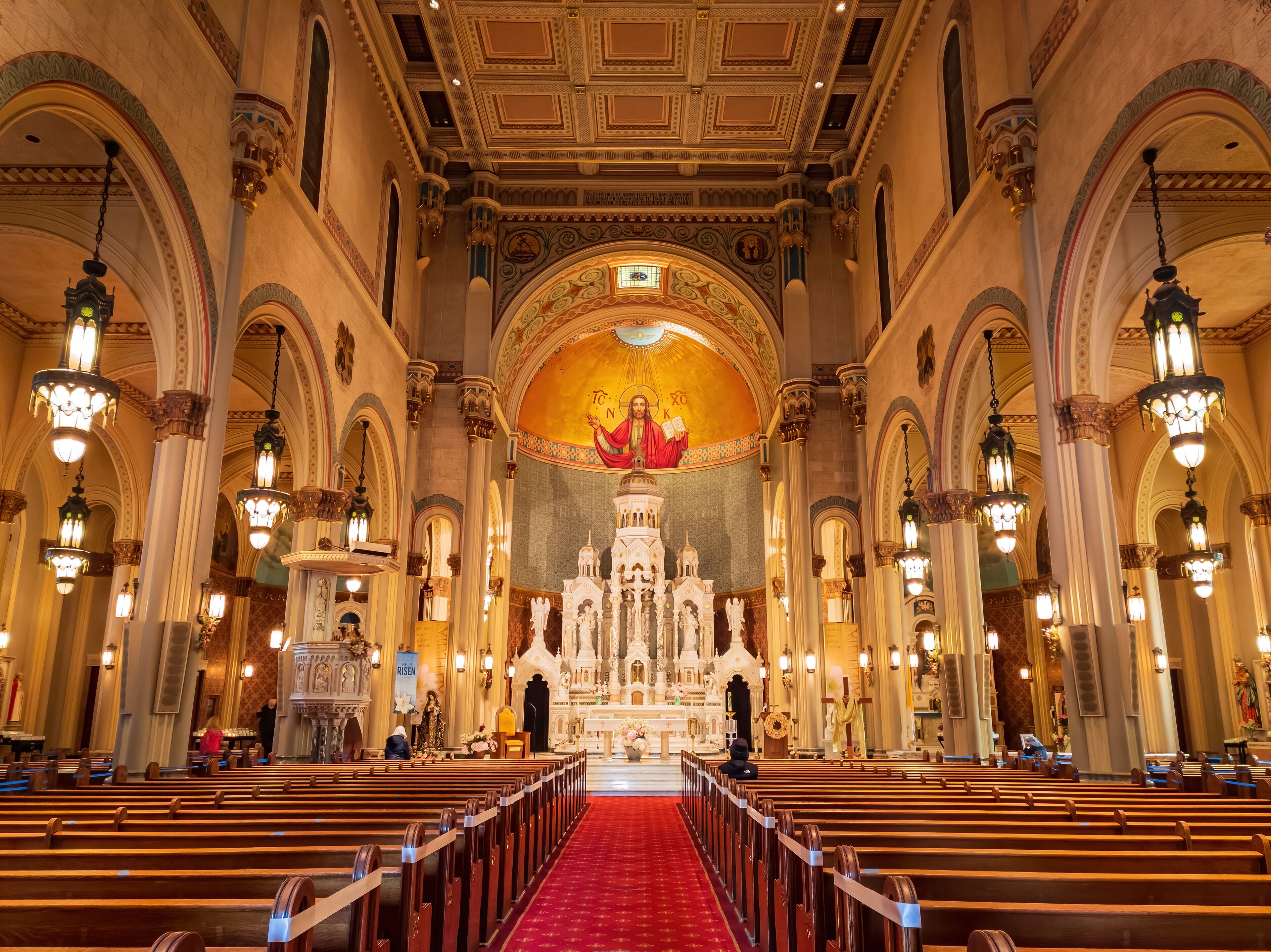 Interior view of the Saints Peter and Paul Church