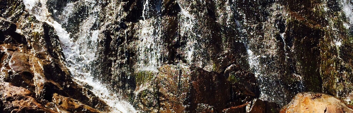 Easy hike to the feet of the falls! (But we did climb the rocks to get this shot :P)