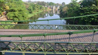 Punalur, Kerala, India - March 1, 2019: Punalur kallada river