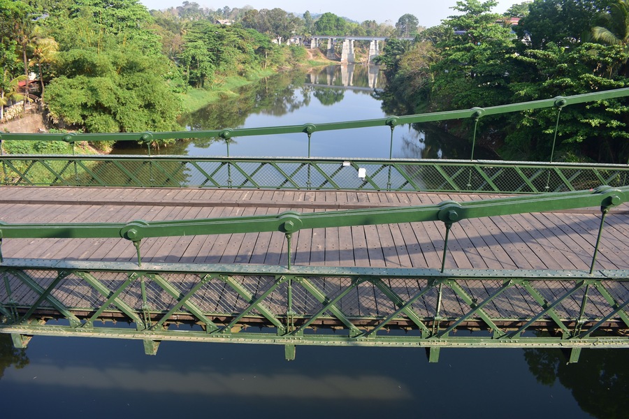 Punalur, Kerala, India - March 1, 2019: Punalur kallada river