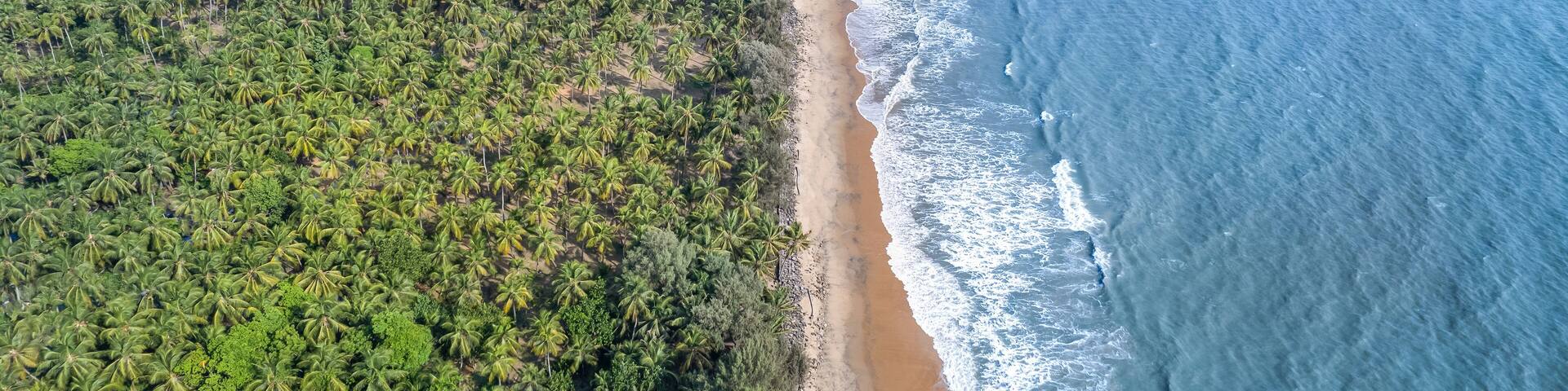 snehatheeram beach chavakkad kerala aerial view