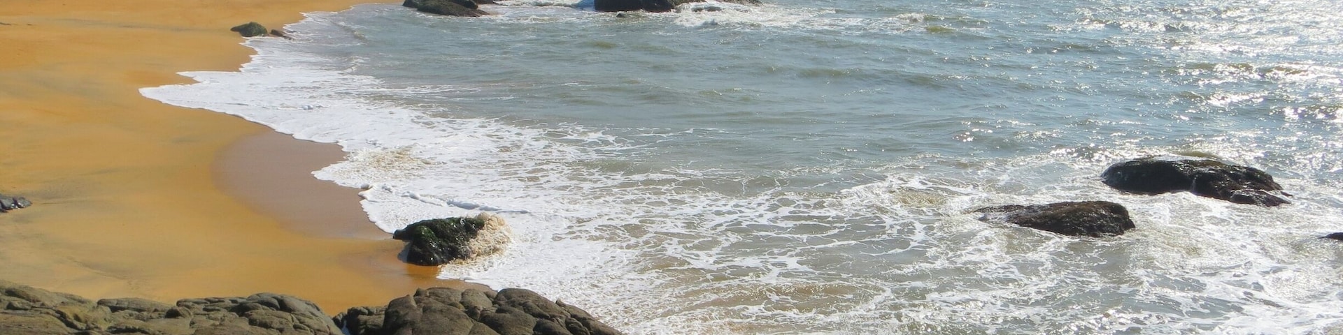 Lovely Bekal beach. This view is from the Bekal fort.