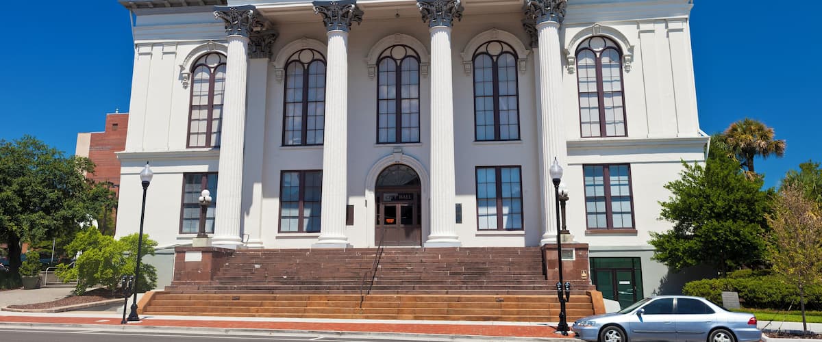 The Old Thalian Hall In Wilimington, North Carolina Was Built In 1858 As City Hall And A Performing Arts Center.