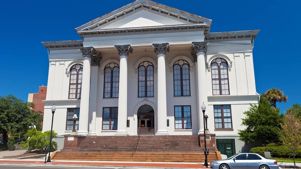 The Old Thalian Hall In Wilimington, North Carolina Was Built In 1858 As City Hall And A Performing Arts Center.