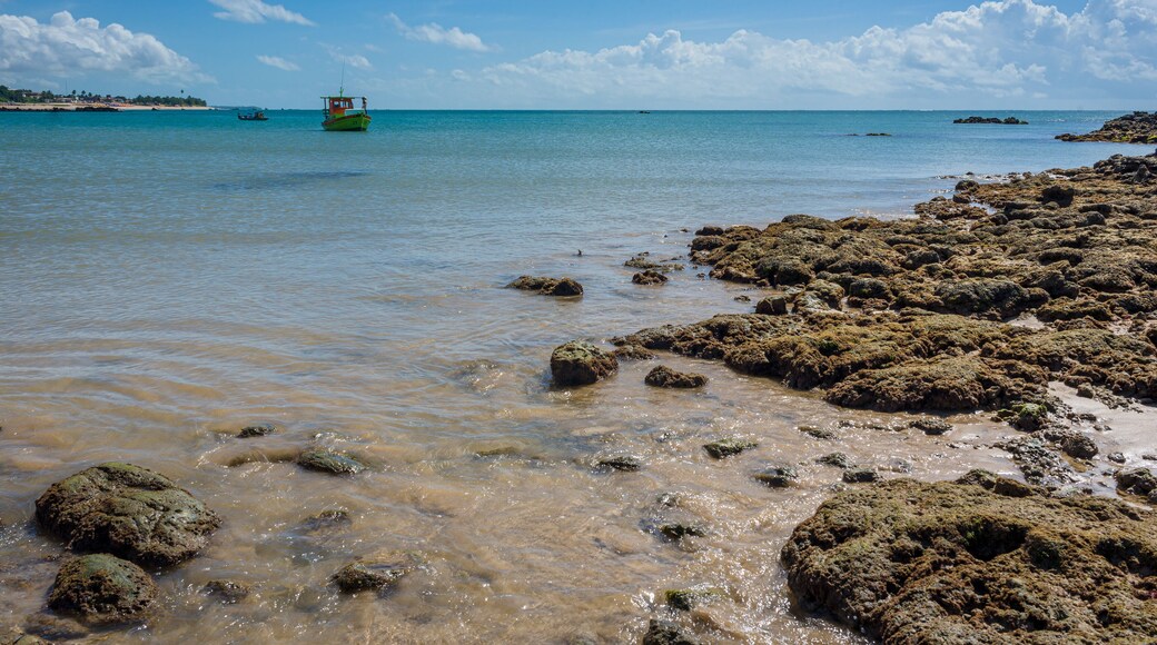 Carapibus beach, Conde, Paraiba, Brazil on April 25, 2021. Northeastern Brazilian coast.