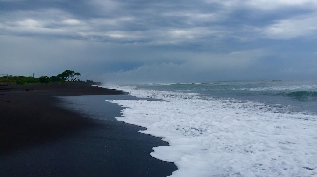 Black sand beach near Jaco. There was no one around. Had the beach to myself.