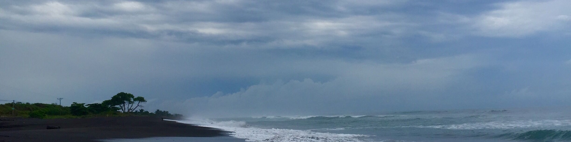 Black sand beach near Jaco. There was no one around. Had the beach to myself.