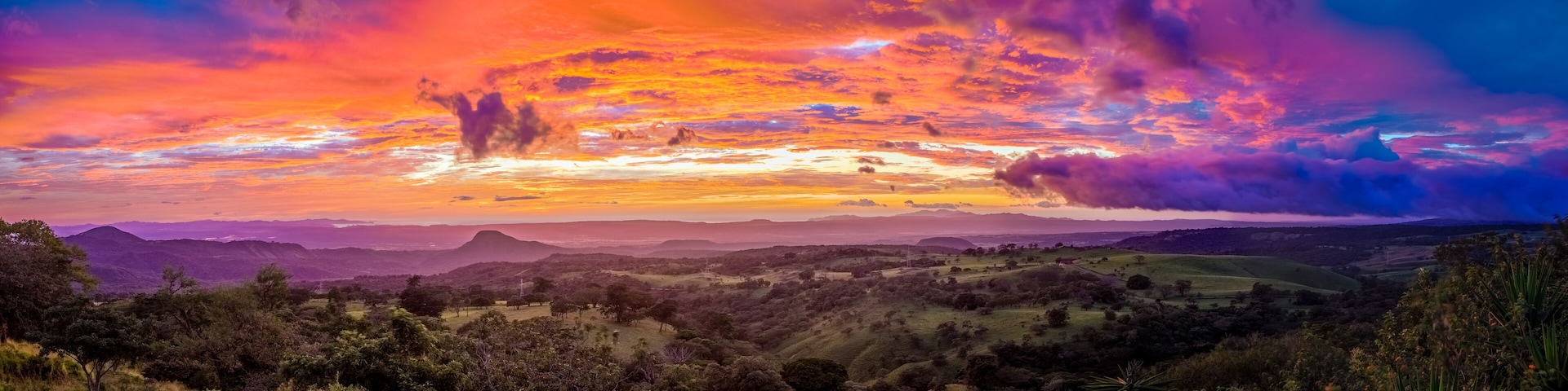 Sunset in Santa Rosa in Costa Rica