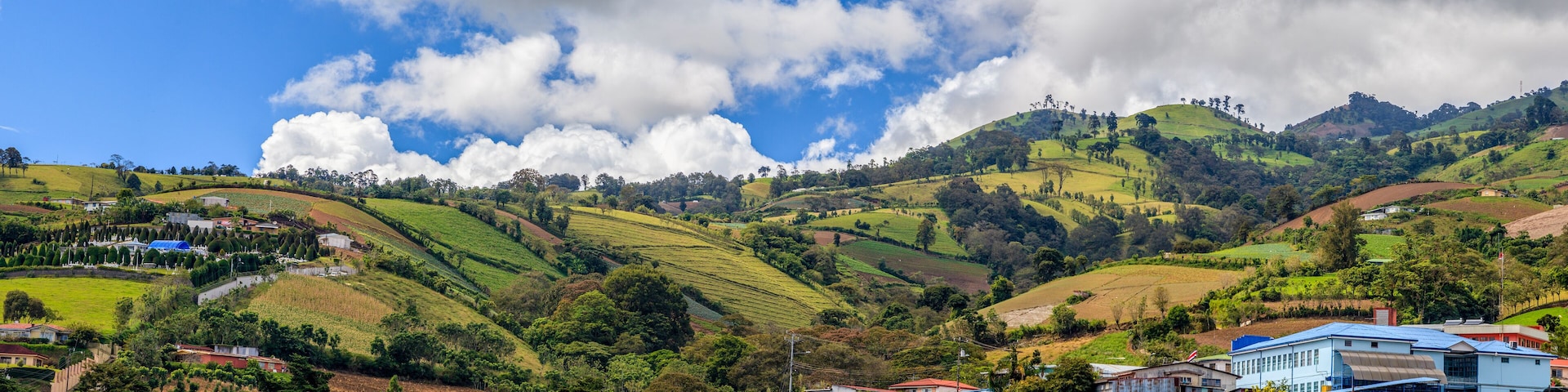 Rural landscape of Cartago Province, Costa Rica