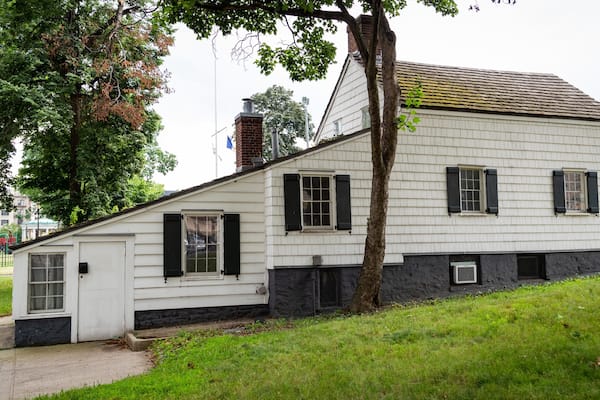 Edgar Allan Poe Cottage featuring a house