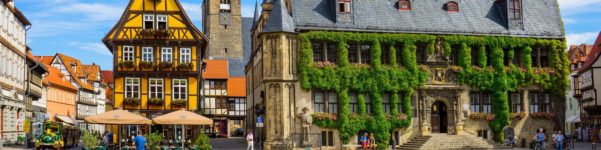Quedlinburg Marktplatz Quedlinburger Roland Rathaus Marktstraße Hoken Breite Straße Harz Altstadt