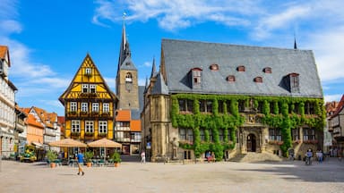 Quedlinburg Marktplatz Quedlinburger Roland Rathaus Marktstraße Hoken Breite Straße Harz Altstadt