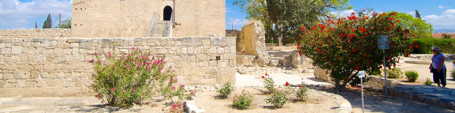 Kolossi Castle showing heritage architecture, a park and a castle