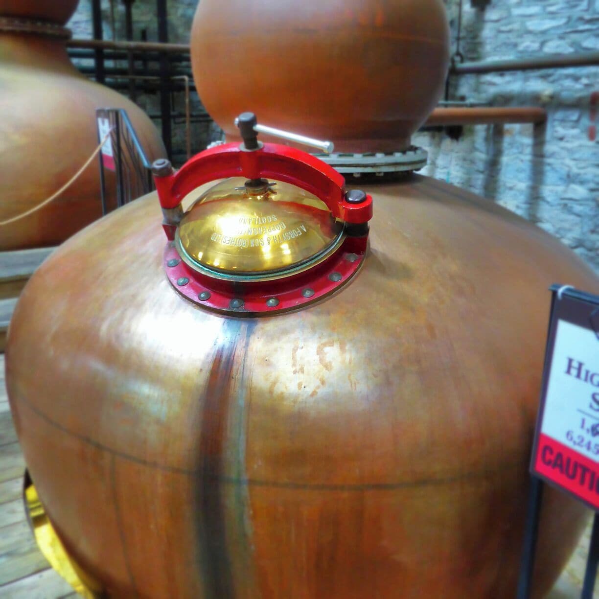 The woodford reserve distilery is home to some very good Kentucky Bourbon whiskey. owned by the same people who own a few other spirit companies this place sits in between million dollar horse farms, and is exceptionally beautiful. 


This is the kettle where all the magic happens. Each kettle distills the liquor, and after three times it is put into fresh oak barrels and put into the cask house for 8-9 years. the smell in here is amazing, but very high in CO2, so don't breath in to much, or you will be drunk, and passed out. 