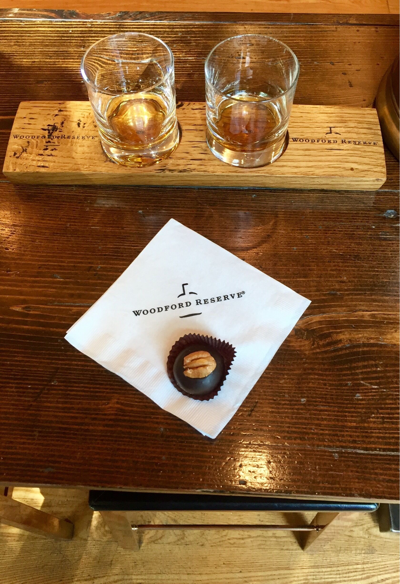 Tasting at the end of the tour. 