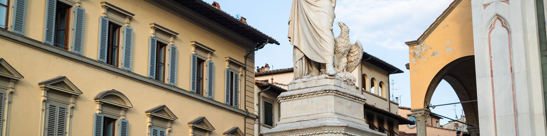 Piazza Santa Croce featuring a statue or sculpture