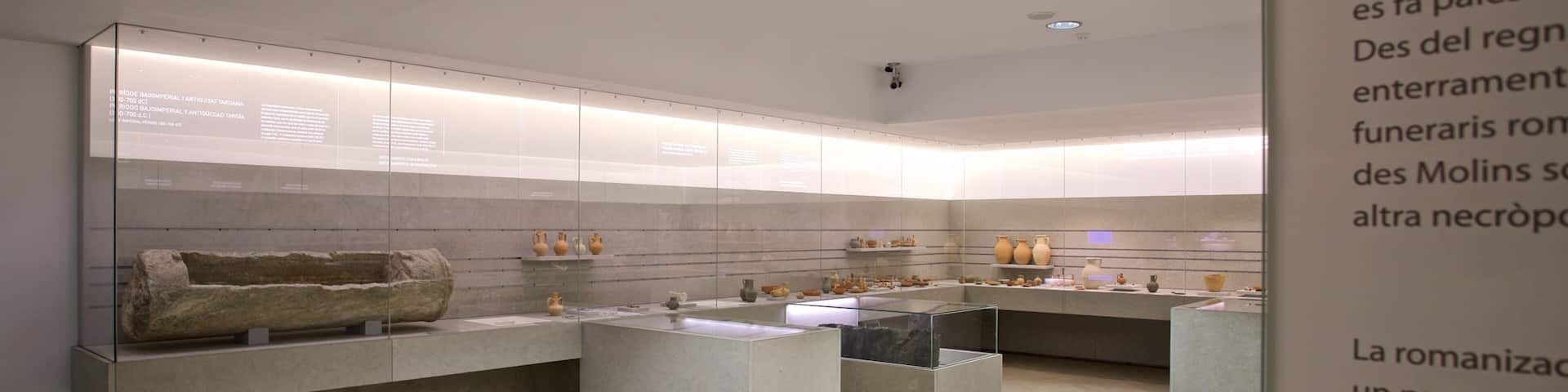 Necropolis del Puig des Molins which includes interior views