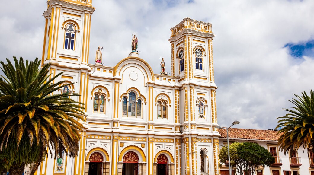 San Martin de Tours Cathedral located at the Sogamoso city central square called Plaza de la Villa
