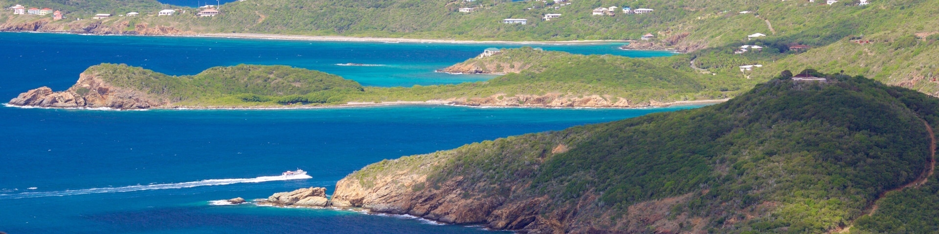 Saint Thomas Skyride which includes island views