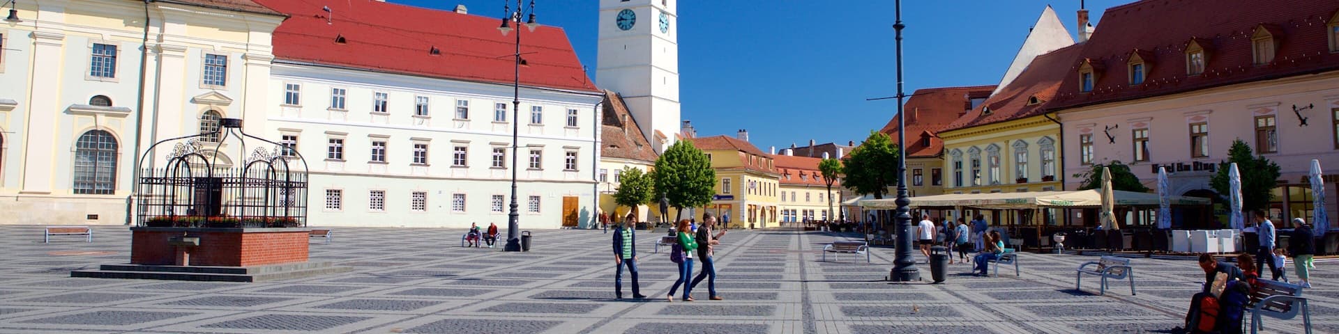 Council Tower showing a square or plaza