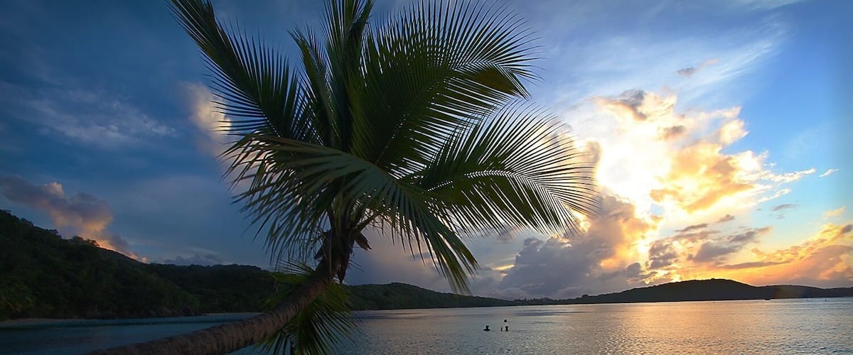 Our tradition while on the island is to buy a bottle of rum, sit in the water and enjoy the sunset. Absolutely my favorite time of day on STJ as the sunsets are typically amazing. #nationalpark #beach #sunset #Caribbean #nature