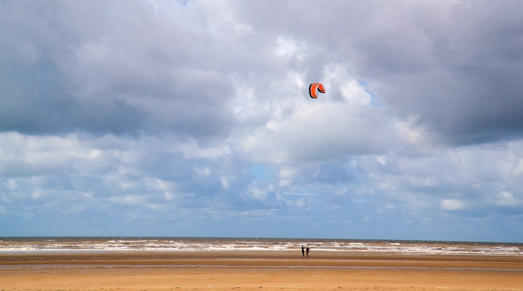 에인스데일 비치 을 특징 일반 해안 전경, 모래 해변 과 카이트 서핑
