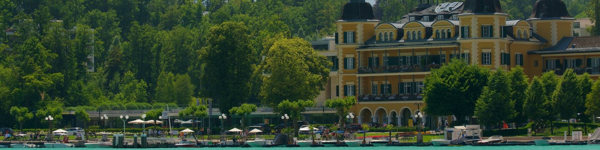 Velden am Woerthersee featuring heritage elements and a lake or waterhole