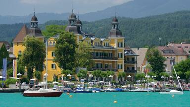 Velden am Wörthersee welches beinhaltet Bucht oder Hafen und Geschichtliches