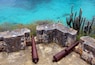 Cannons on Rif Fort ruins, Otrabanda, Curacao 601797141