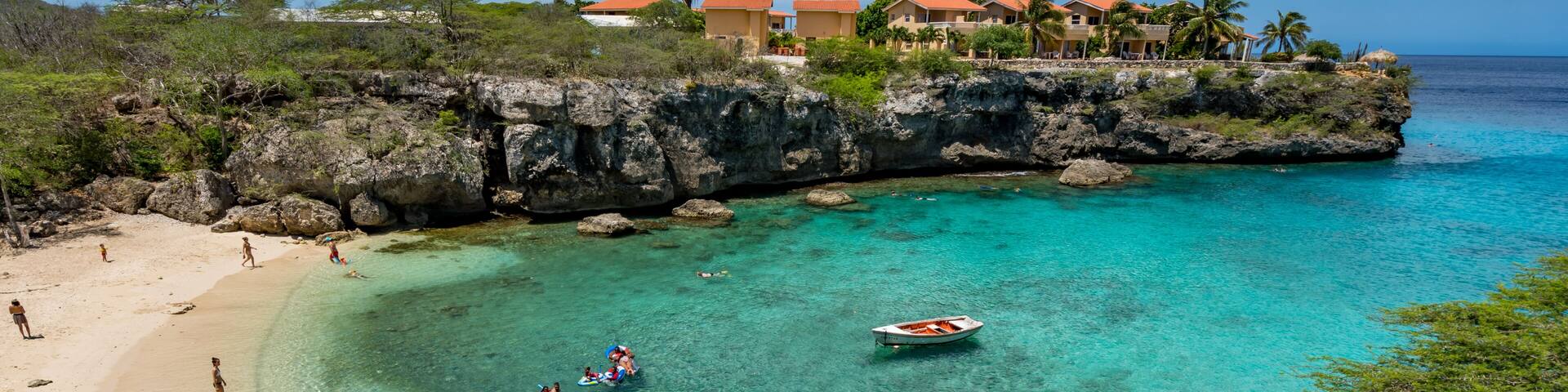 Lagun Beach on the caribbean island of Curacao
