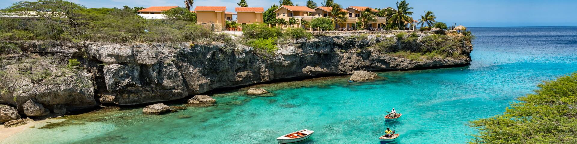Lagun Beach on the caribbean island of Curacao