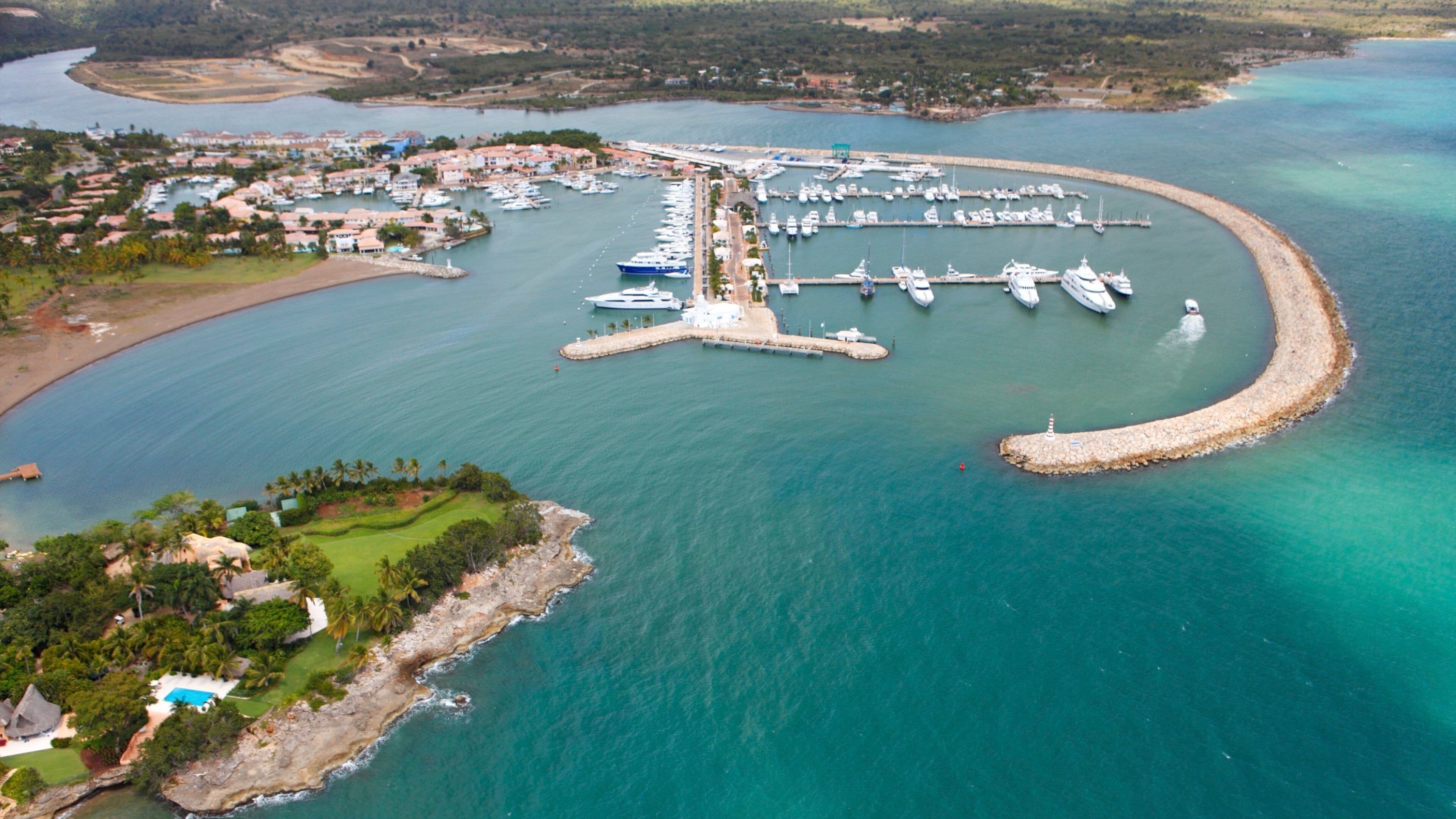 Casa de Campo Marina featuring a marina, boating and general coastal views