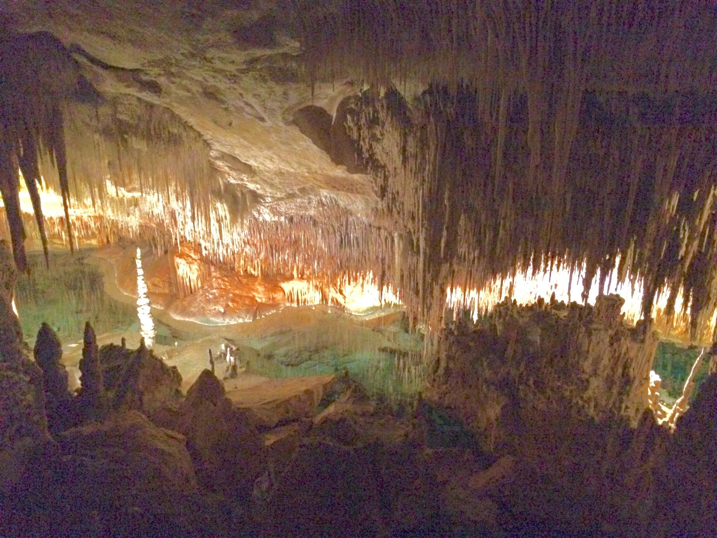 Porto cristo, Mallorca, a gem in the Mediterranean Sea. In this stunning massive caves very easily accesible you can not only admire the beauty of years of natural formations but also a pleasant classical concert on a lake with a romantic atmosphere. 